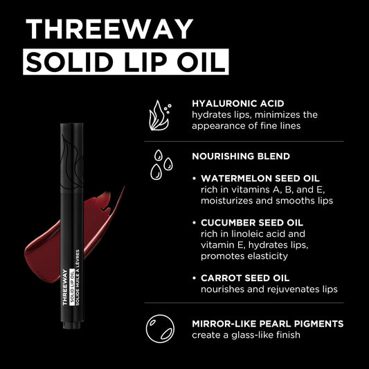 Threeway Solid Lip Oil