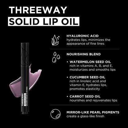 Threeway Solid Lip Oil