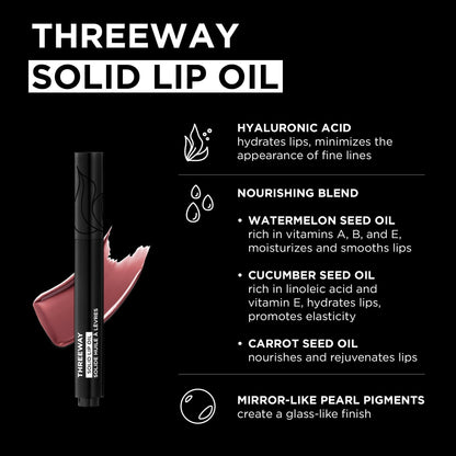 Threeway Solid Lip Oil
